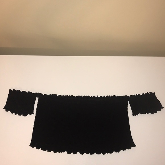 Black Tube Top (with sleeves) - Picture 2 of 3